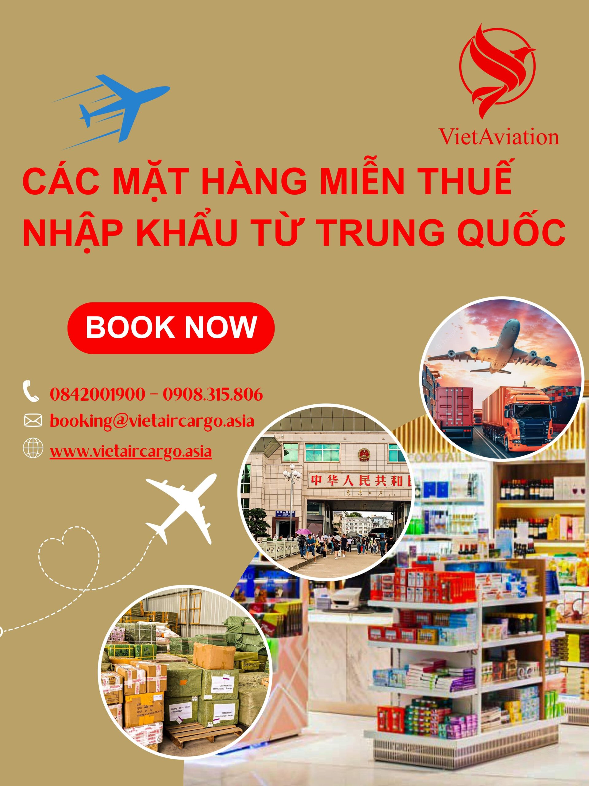 CÁC MẶT HÀNG MIỄN THUẾ NHẬP KHẨU TỪ TRUNG QUỐC 2023