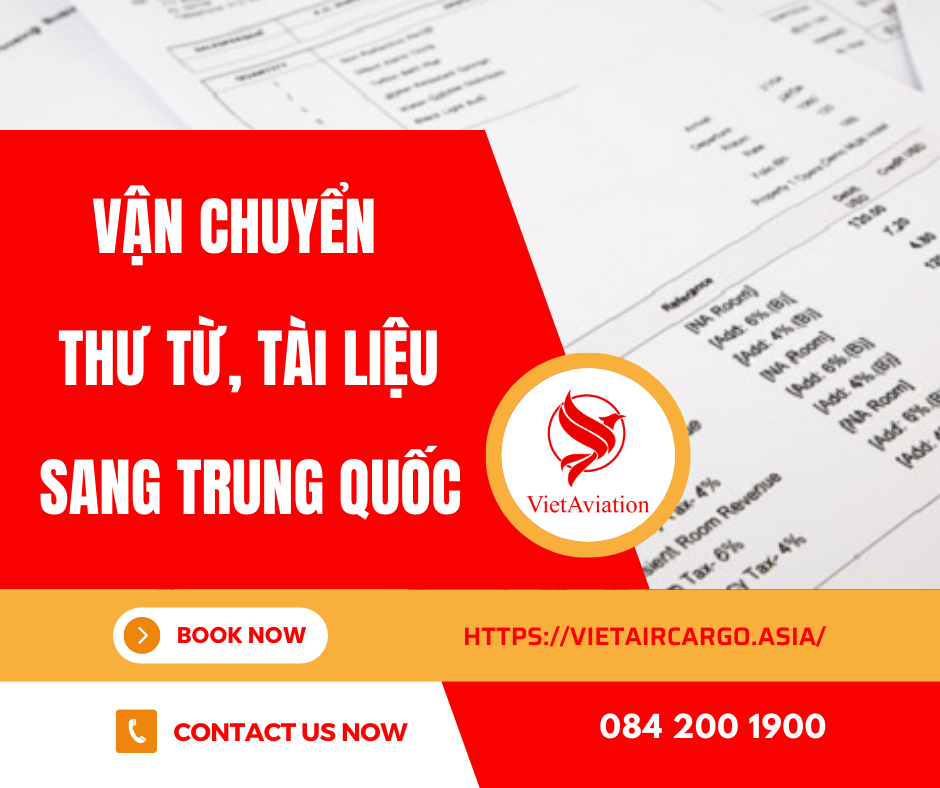 vận chuyển thư từ, tài liệu sang Trung Quốc