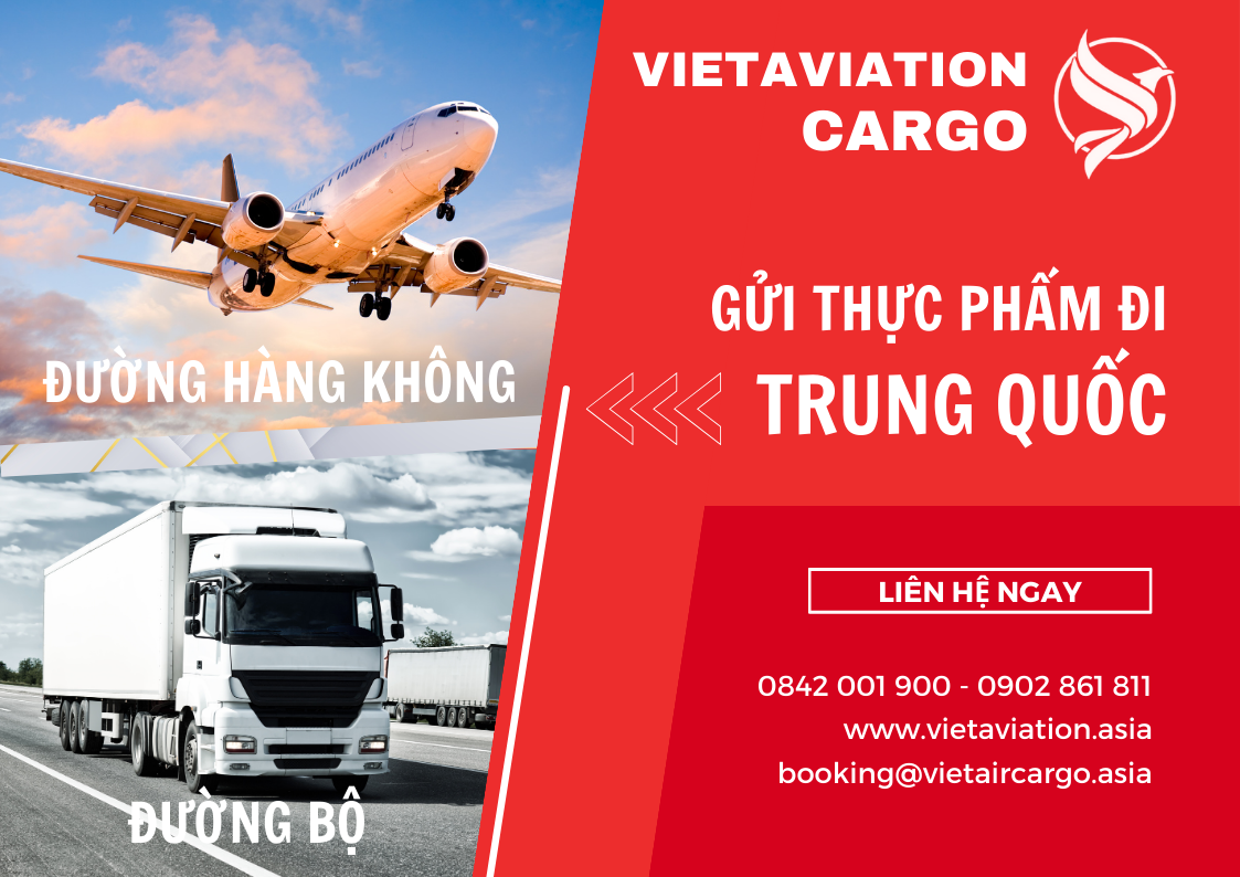 Gửi thực phẩm đi Trung Quốc giá rẻ, uy tín