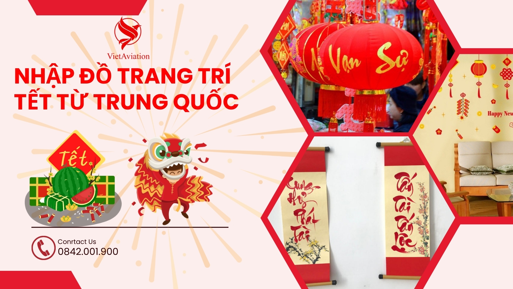 NHẬP ĐỒ TRANG TRÍ TẾT TRUNG QUỐC ĐỂ KINH DOANH