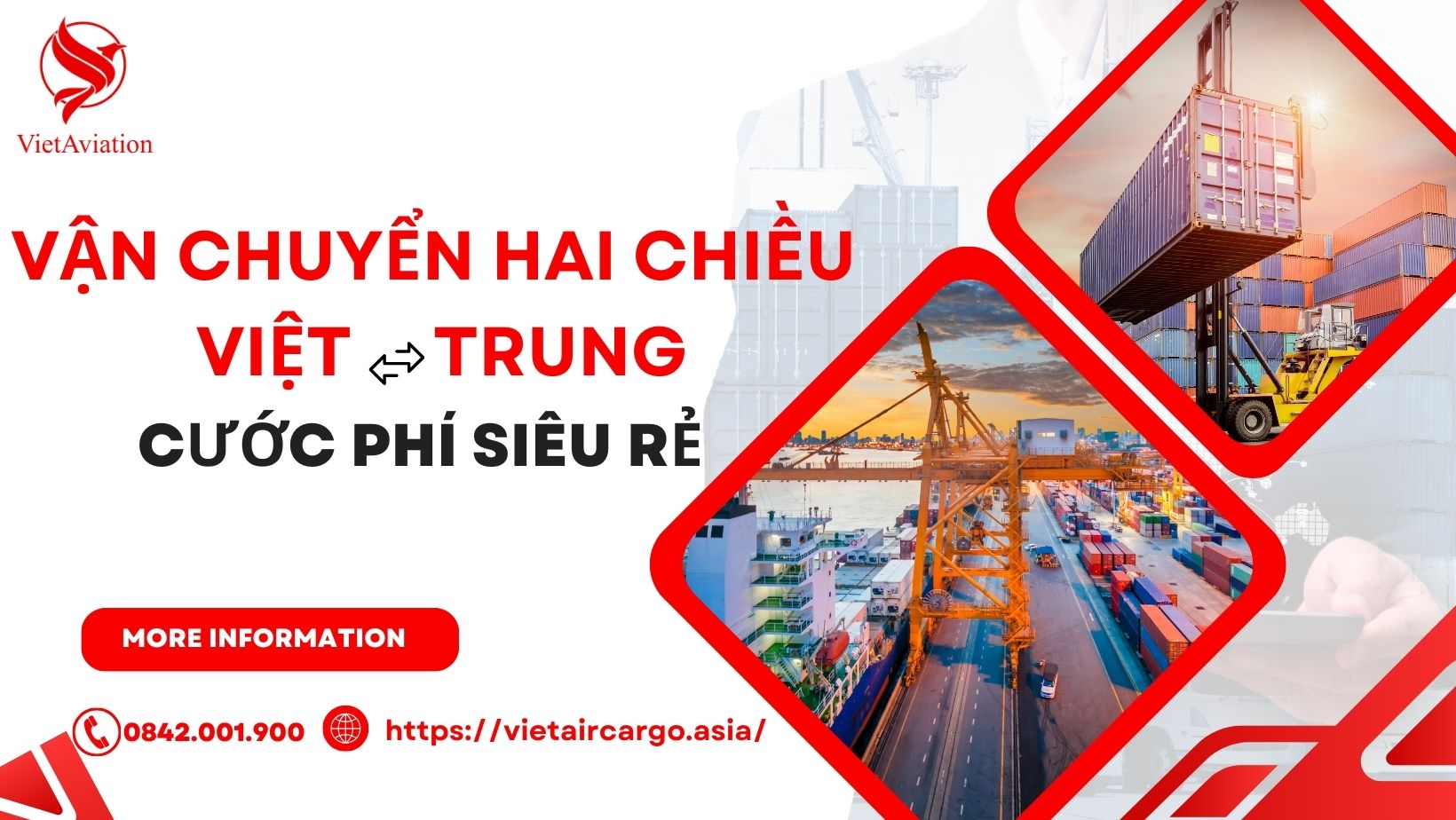 VẬN CHUYỂN HAI CHIỀU VIỆT - TRUNG, CƯỚC PHÍ SIÊU RẺ