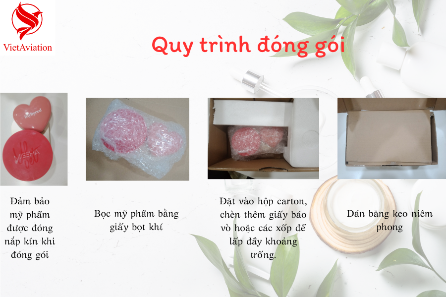 Quy trình đóng gói mỹ phẩm