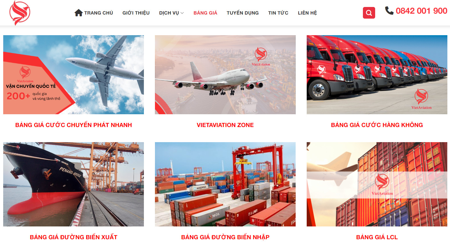 Giá cước vận chuyển hàng không