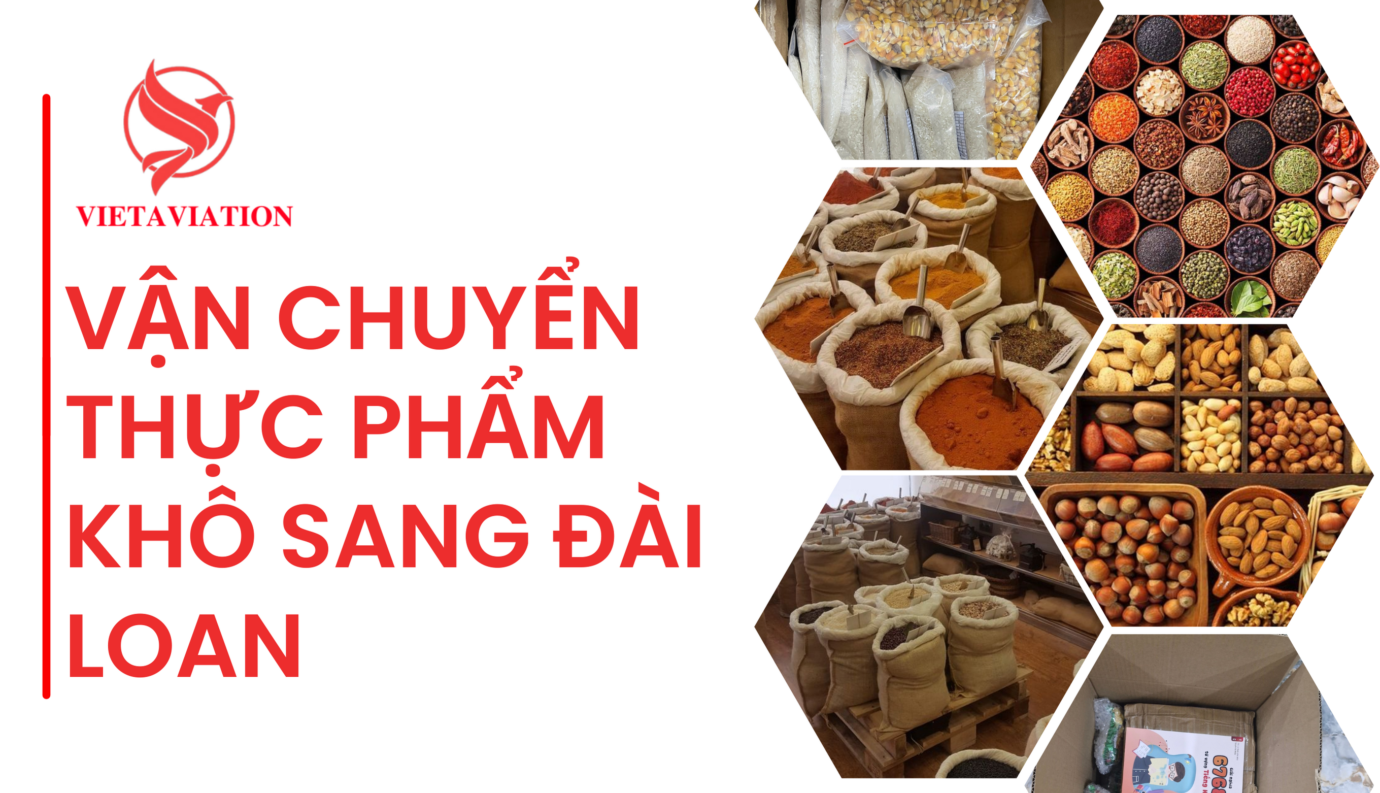 Vận chuyển thực phẩm khô sang Đài Loan