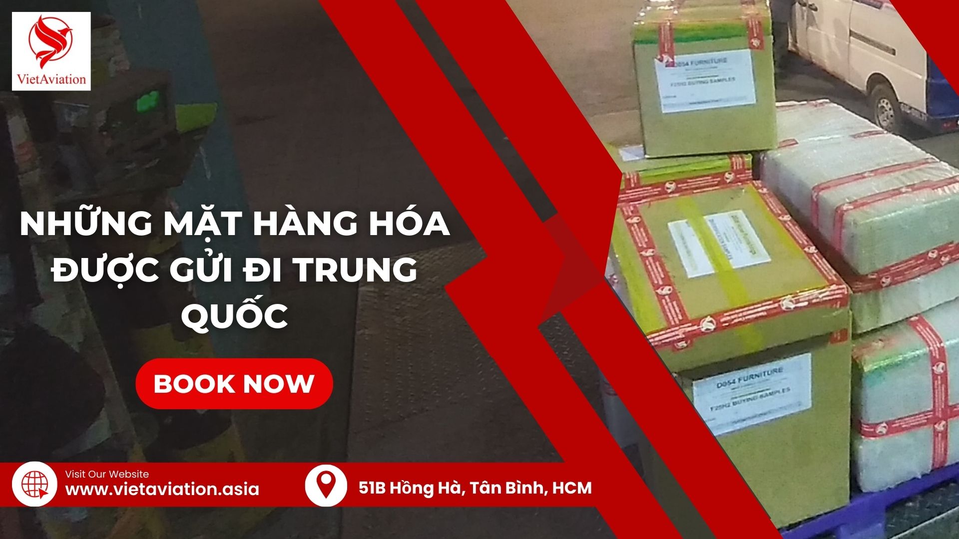 Những mặt hàng hóa được gửi đi Trung Quốc
