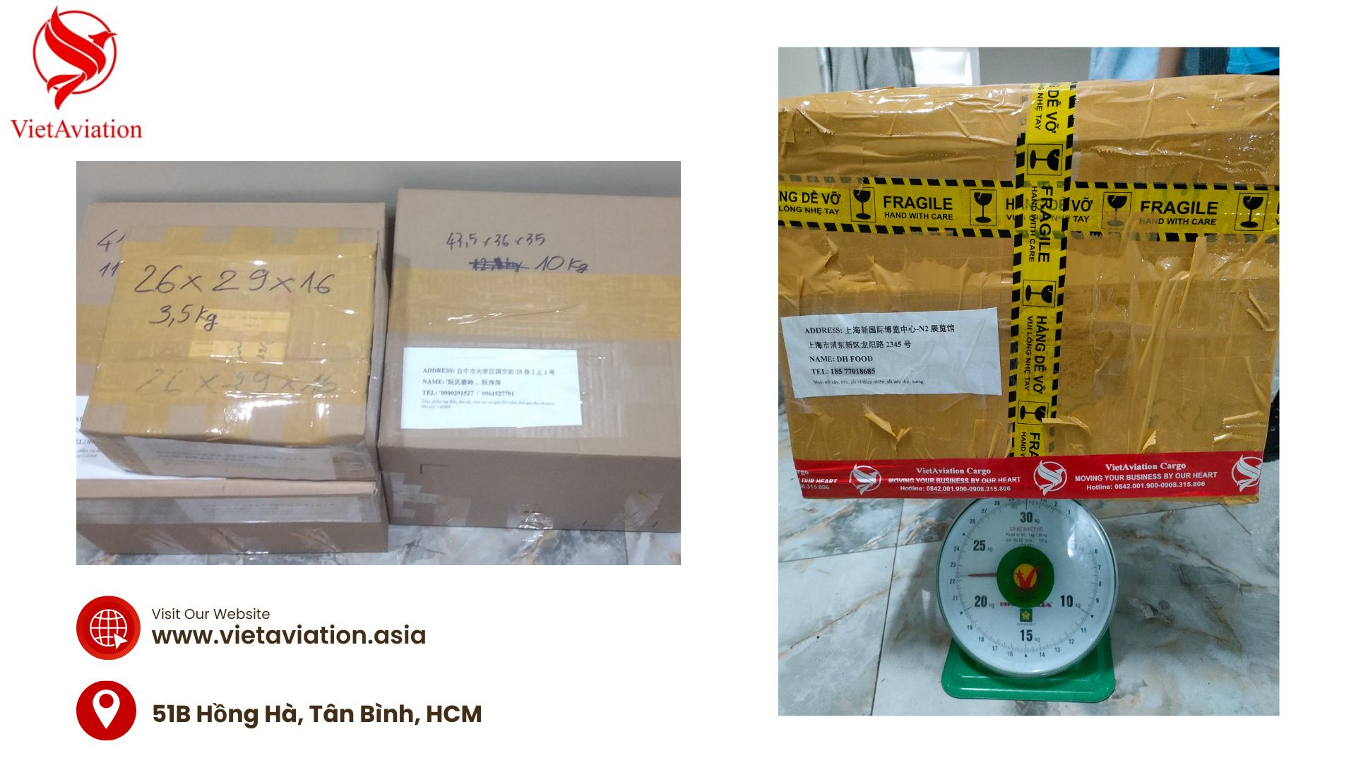 Gửi thực phẩm khô đi Trung Quốc