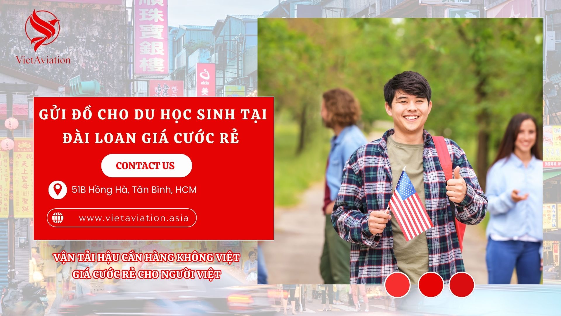 GỬI ĐỒ CHO DU HỌC SINH TẠI ĐÀI LOAN GIÁ CƯỚC RẺ