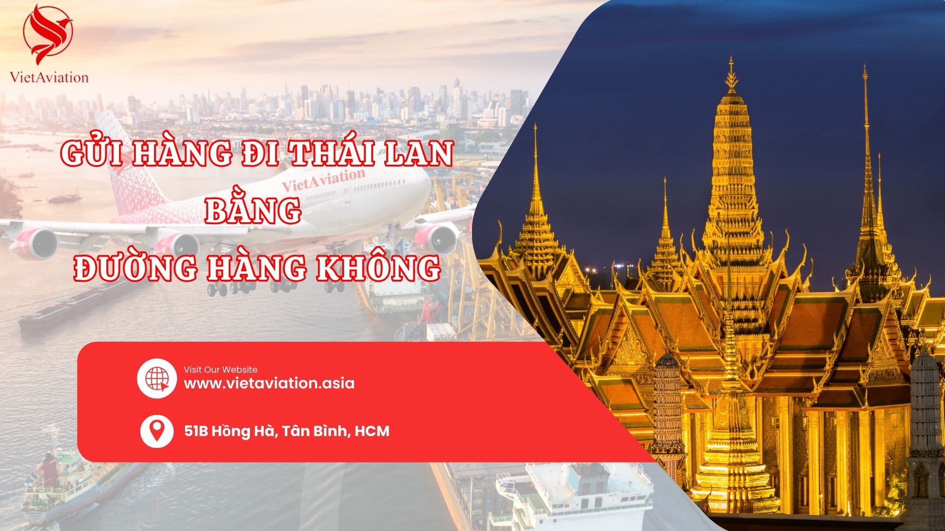 GỬI HÀNG ĐI THÁI LAN BẰNG ĐƯỜNG HÀNG KHÔNG