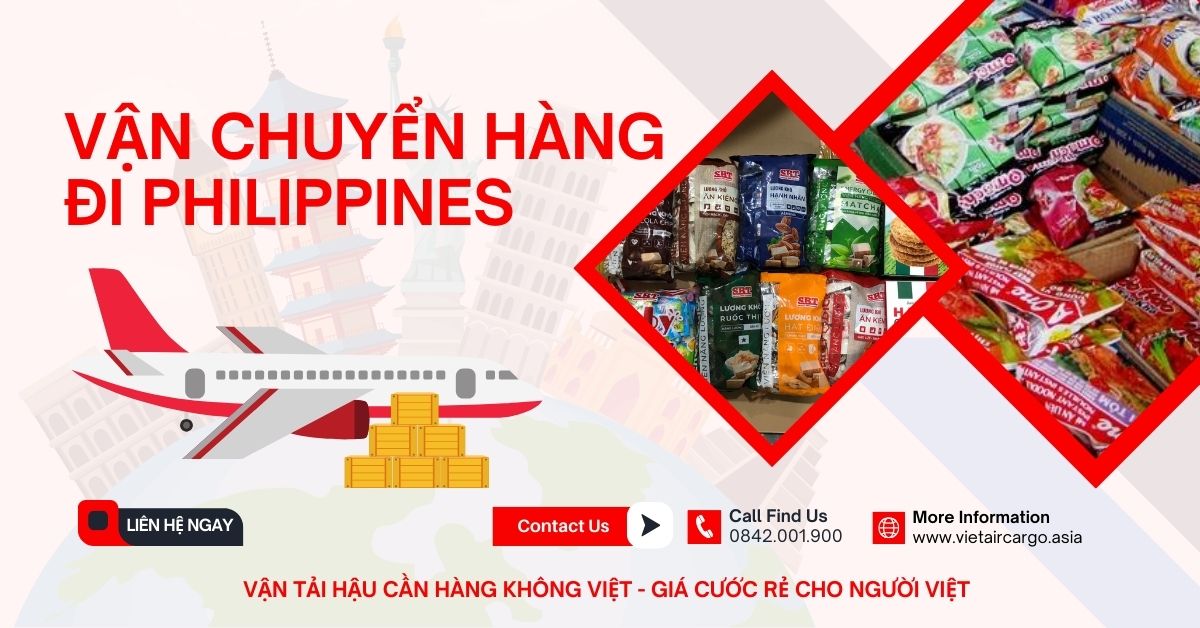 Vận chuyển hàng hóa đi Philippines bằng hàng không