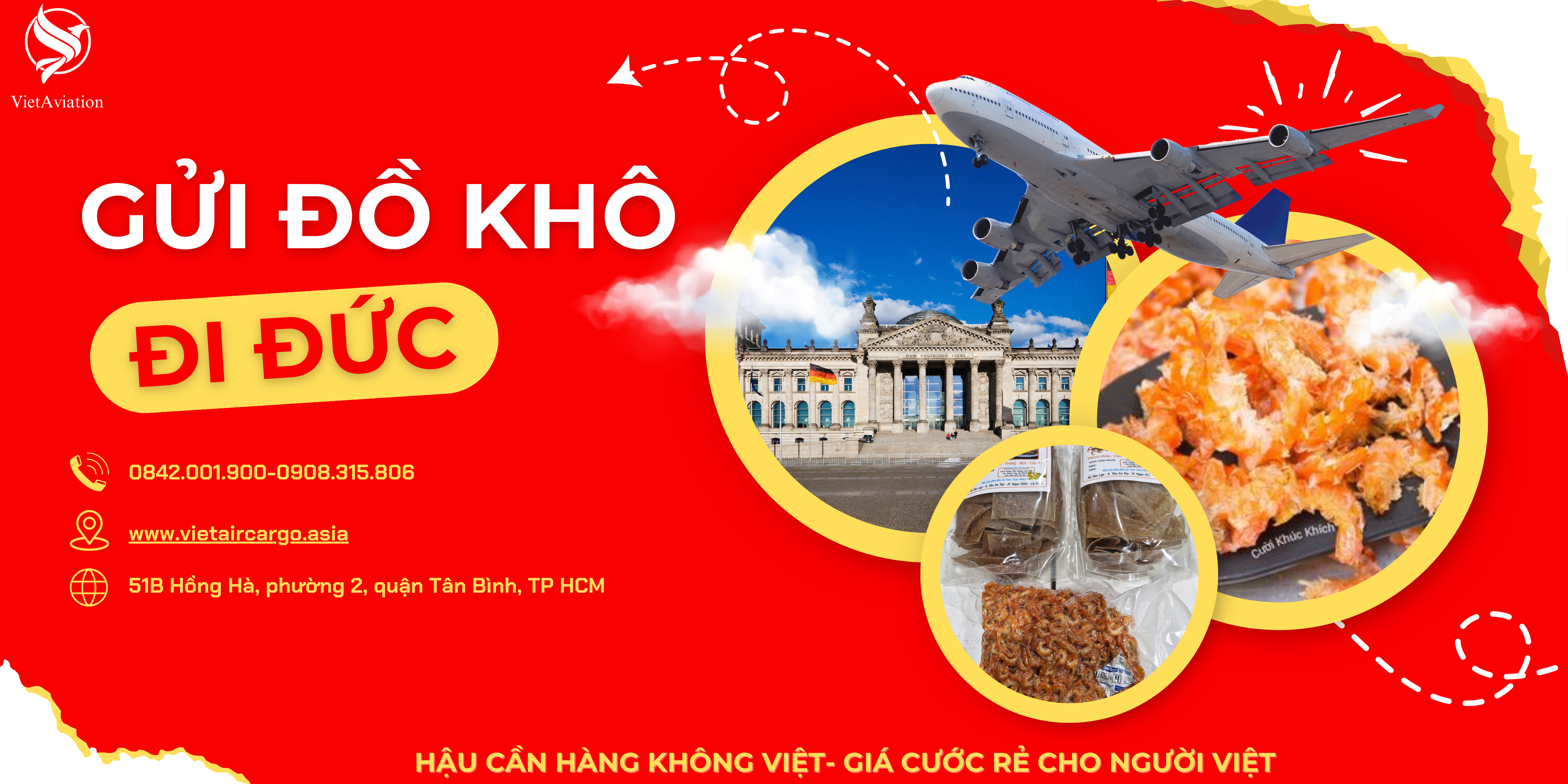 gửi đồ khô đi đức