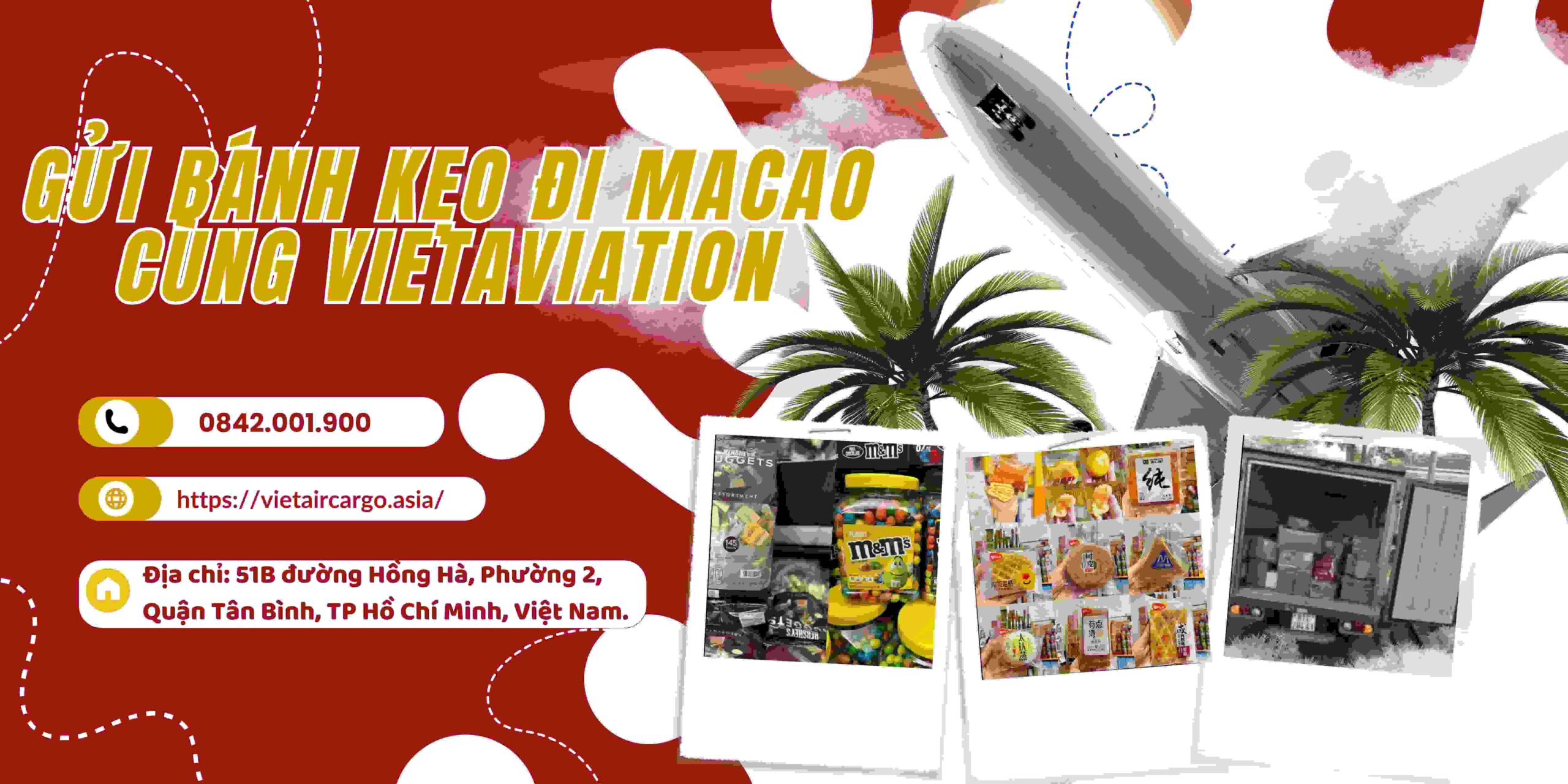 Gửi Bánh Kẹo Đi MaCao Cùng VietAviation