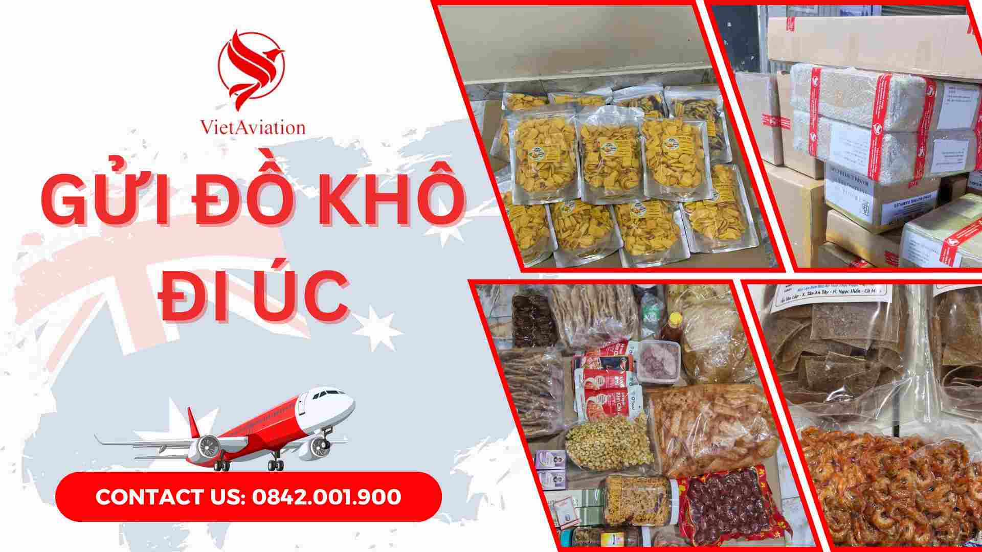 gửi đồ khô đi Úc