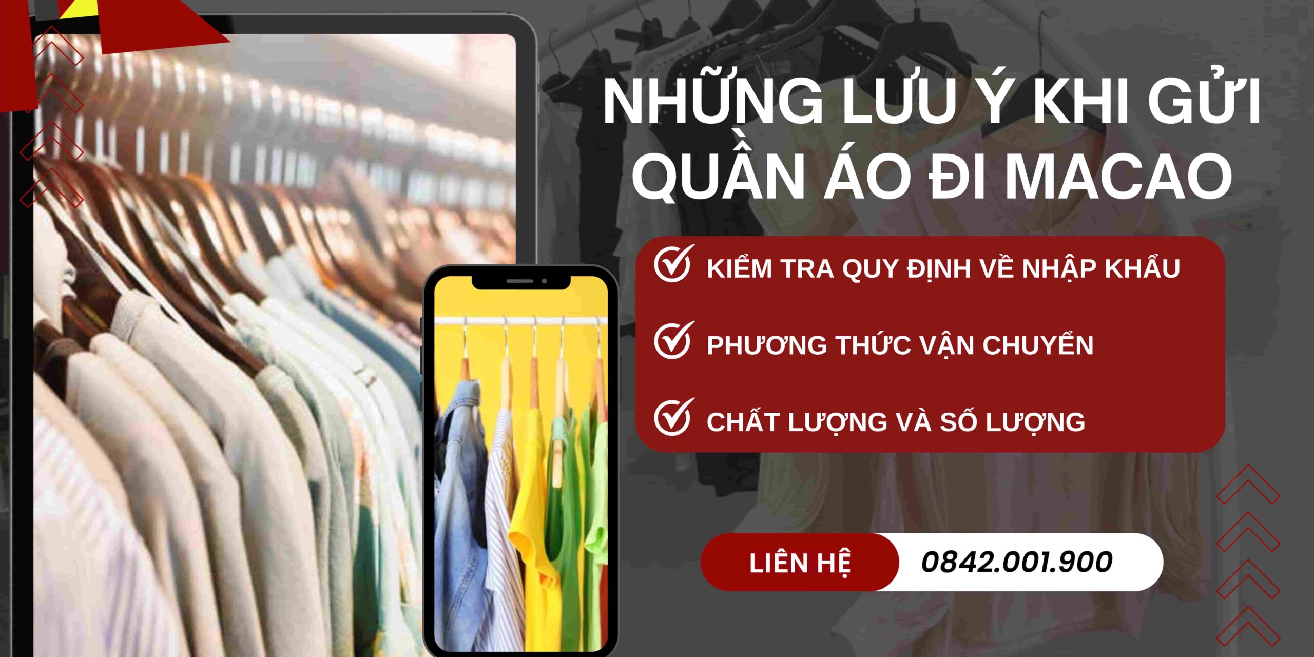 Những lưu ý khi gửi quần áo đi Macao