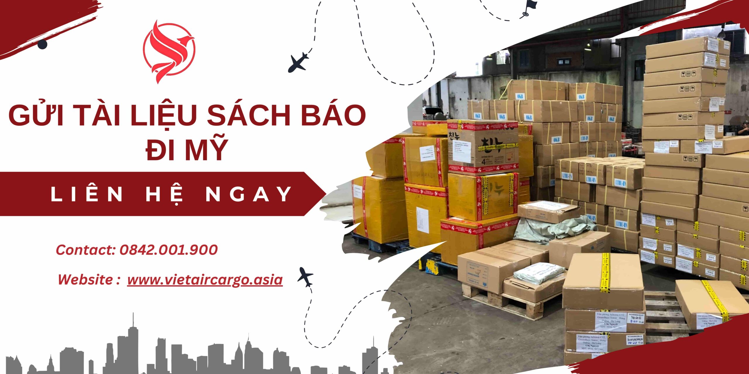 Gửi sách báo tài liệu đi Mỹ