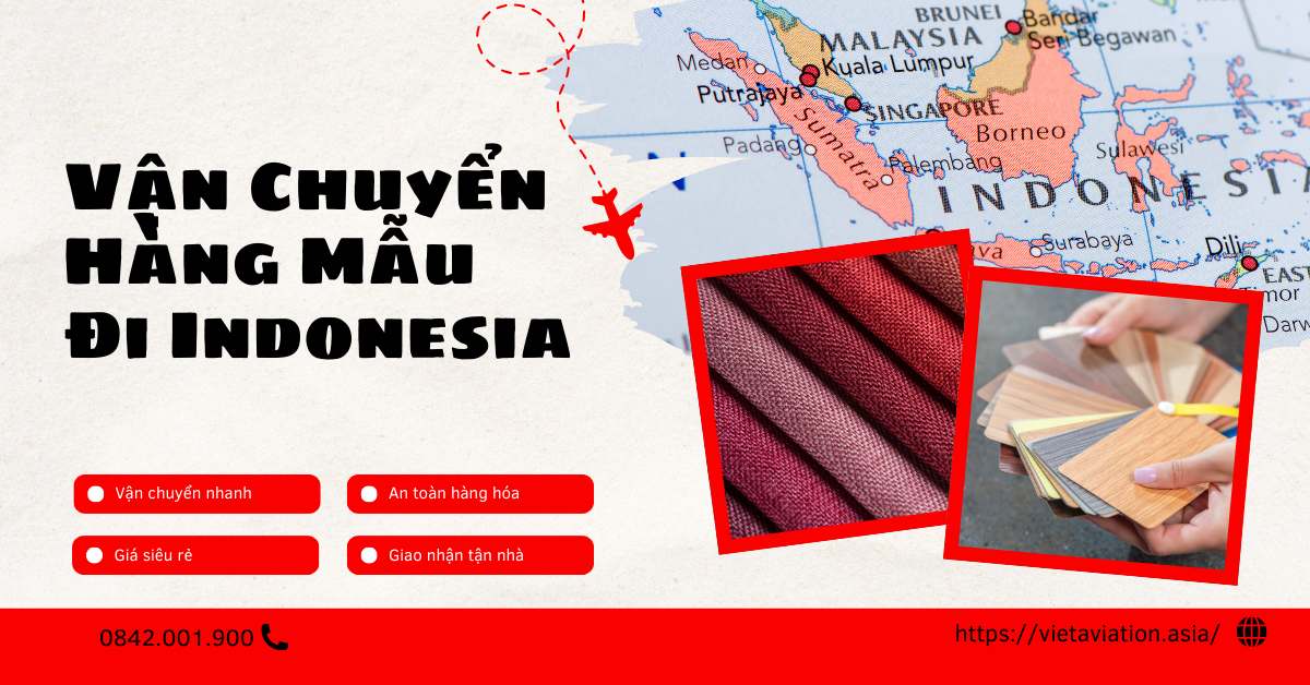 Vận chuyển hàng mẫu đi Indonesia