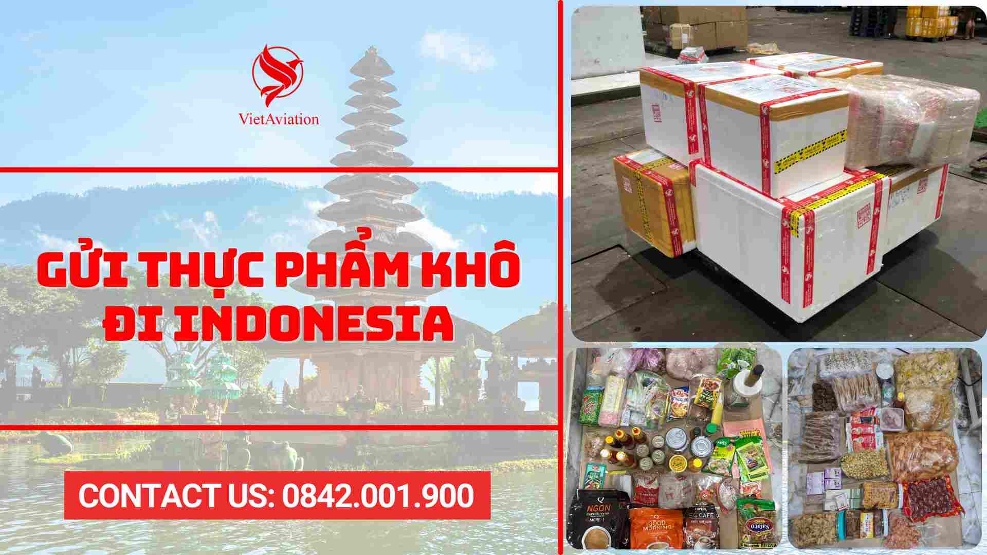 gửi thực phẩm khô đi indonesia