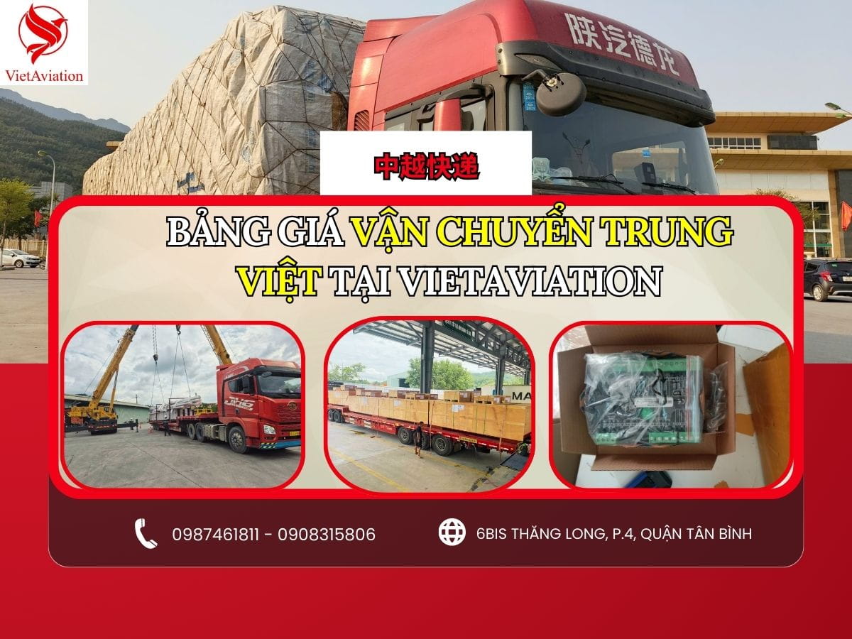 Bảng giá chuyển phát nhanh từ Trung Quốc về Việt Nam mới nhất