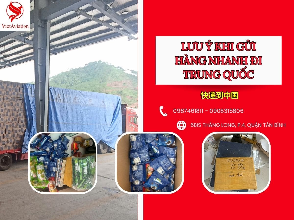 Gửi hàng nhanh sang Trung Quốc cần lưu ý điều gì?