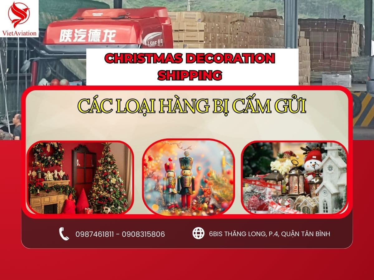 Các loại hàng trang trí bị cấm gửi dịp noel
