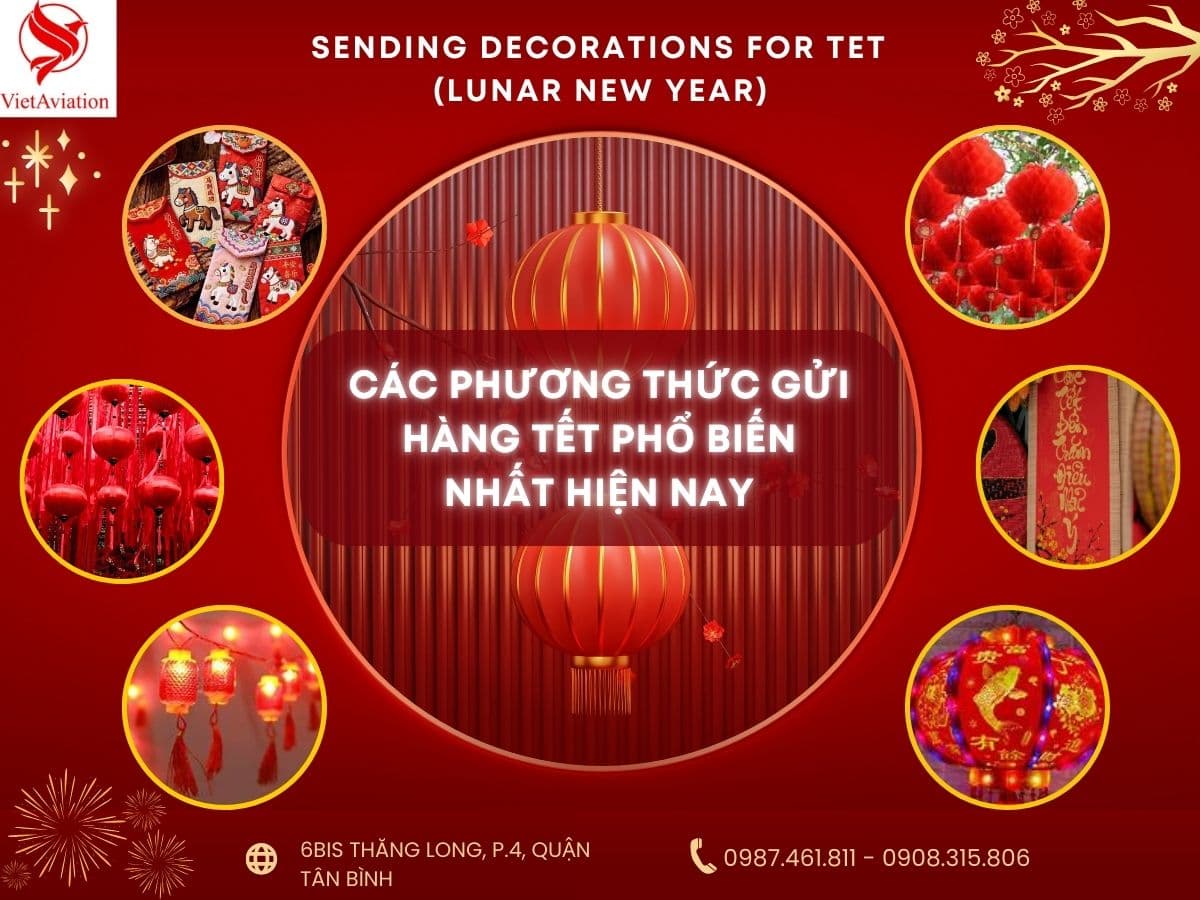 Các phương thức gửi đồ trang trí dịp Tết hiện nay