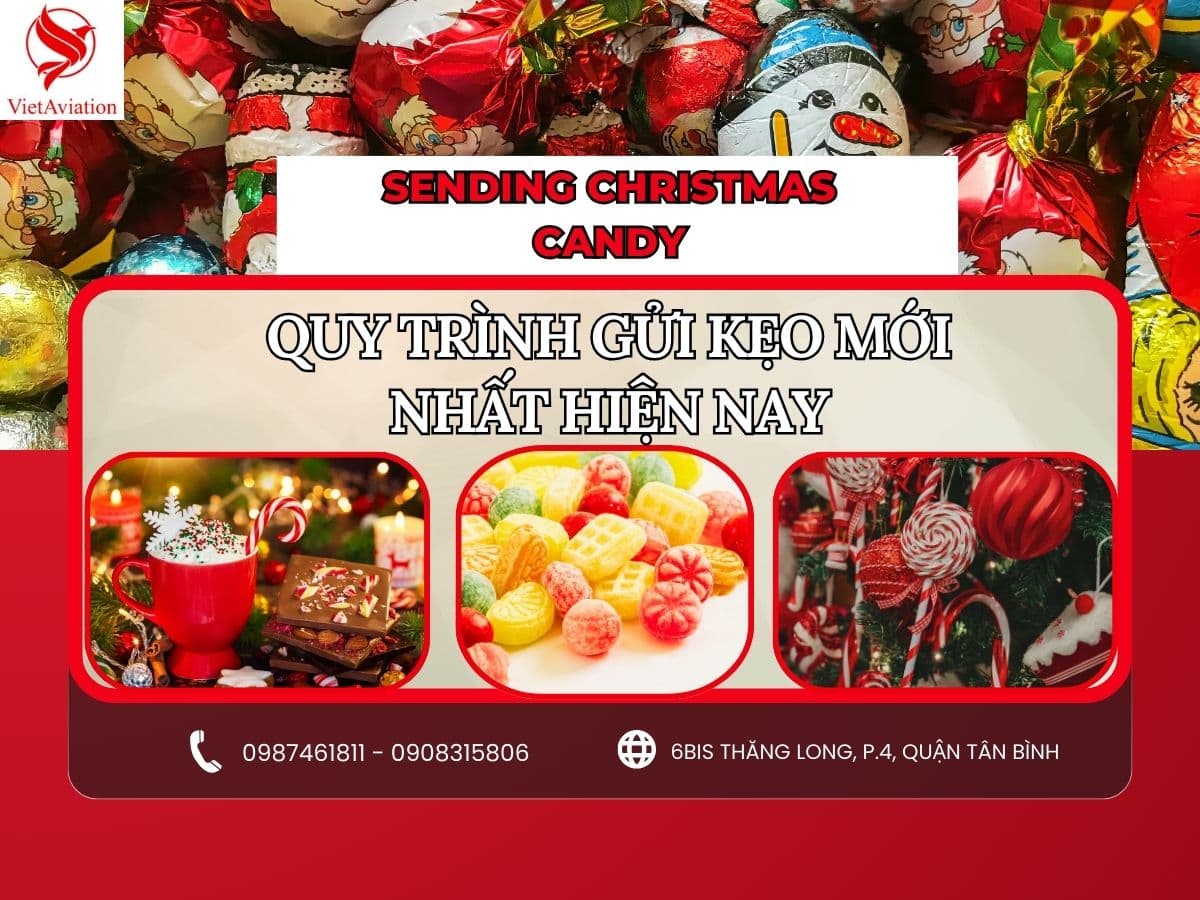 Quy trình vận chuyển kẹo Giáng SInh tại VietAviation