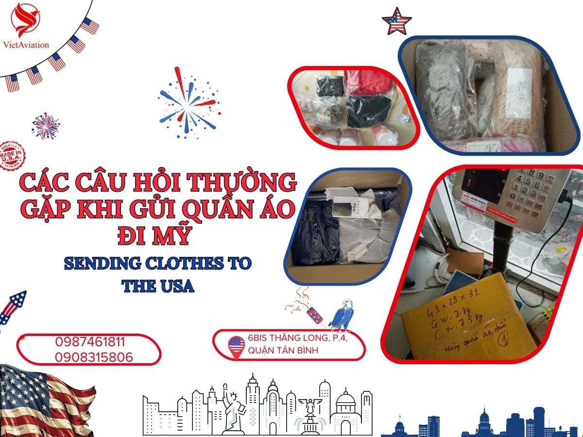 Giải đáp thắc mắc liên quan khi gửi hàng quần áo đi Mỹ