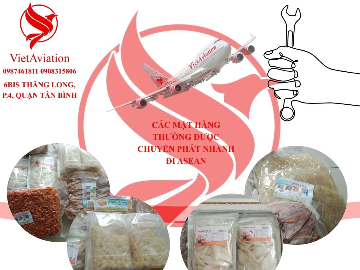 Các mặt hàng thường được chuyển phát nhah đi ASEAN