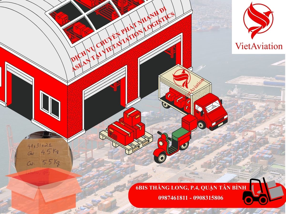 Dịch vụ chuyển phát nhanh đi ASEAN tại VietAviation Logistics