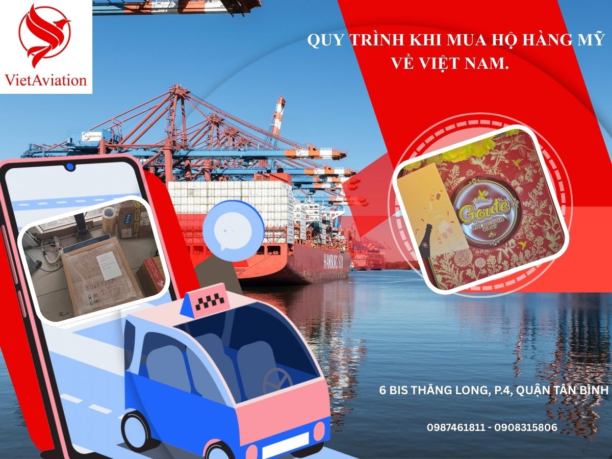 Quy trình khi mua hộ hàng Mỹ về Việt Nam.