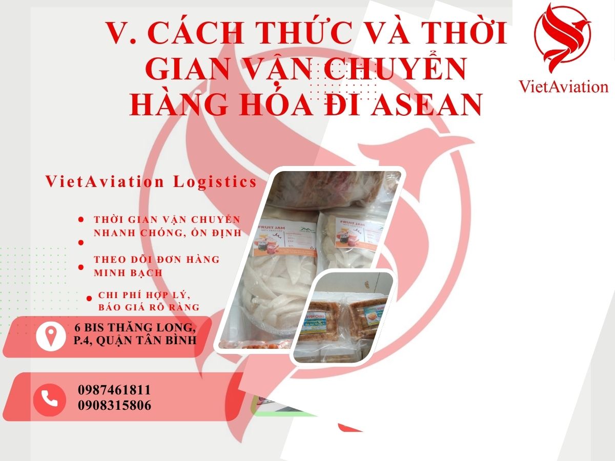 Cách thức và thời gian vận chuyển hàng hóa đi ASEAN