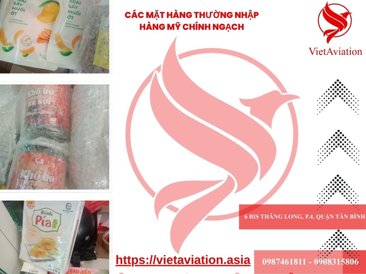 Các mặt hàng thường nhập hàng Mỹ chính ngạch