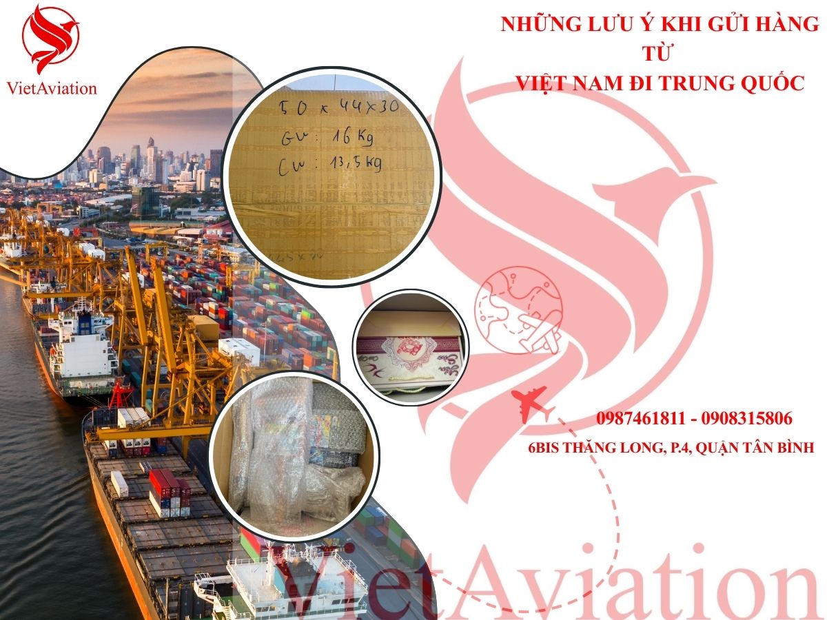 Quy trình gửi hàng từ Việt Nam qua Trung Quốc tại VietAviation