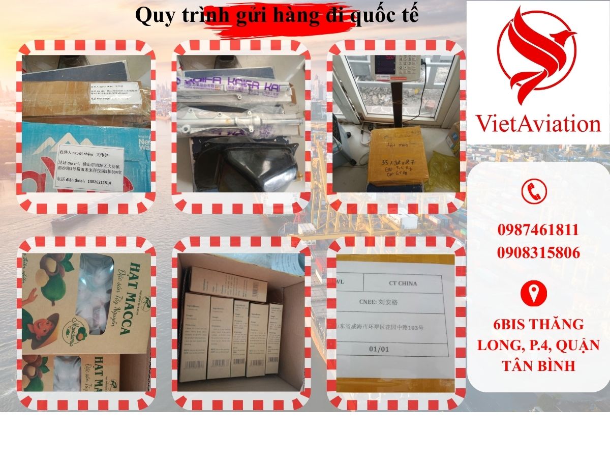 quy trình gửi hàng đi quốc tế