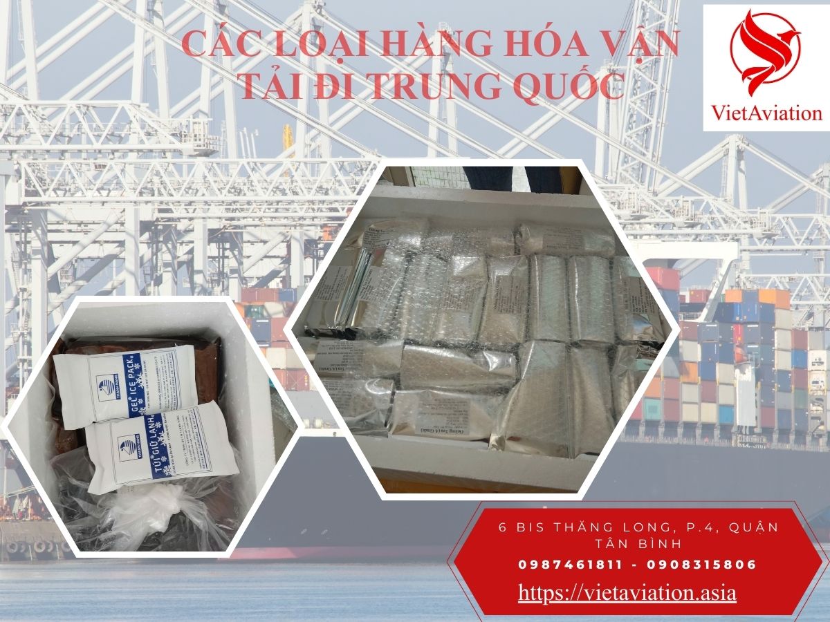 Các loại hàng hóa vận tải đi Trung Quốc