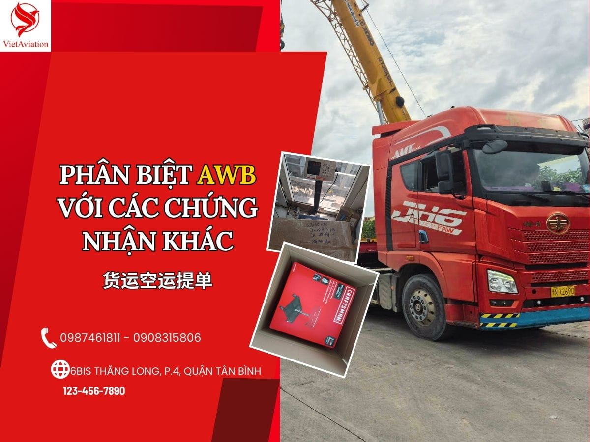 Phân biệt Airway Bill với các chứng từ khác