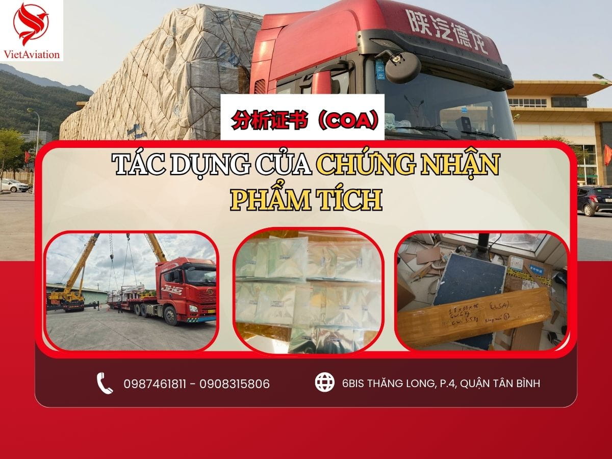 COA có tác dụng gì trong xuất nhập khẩu hàng hóa
