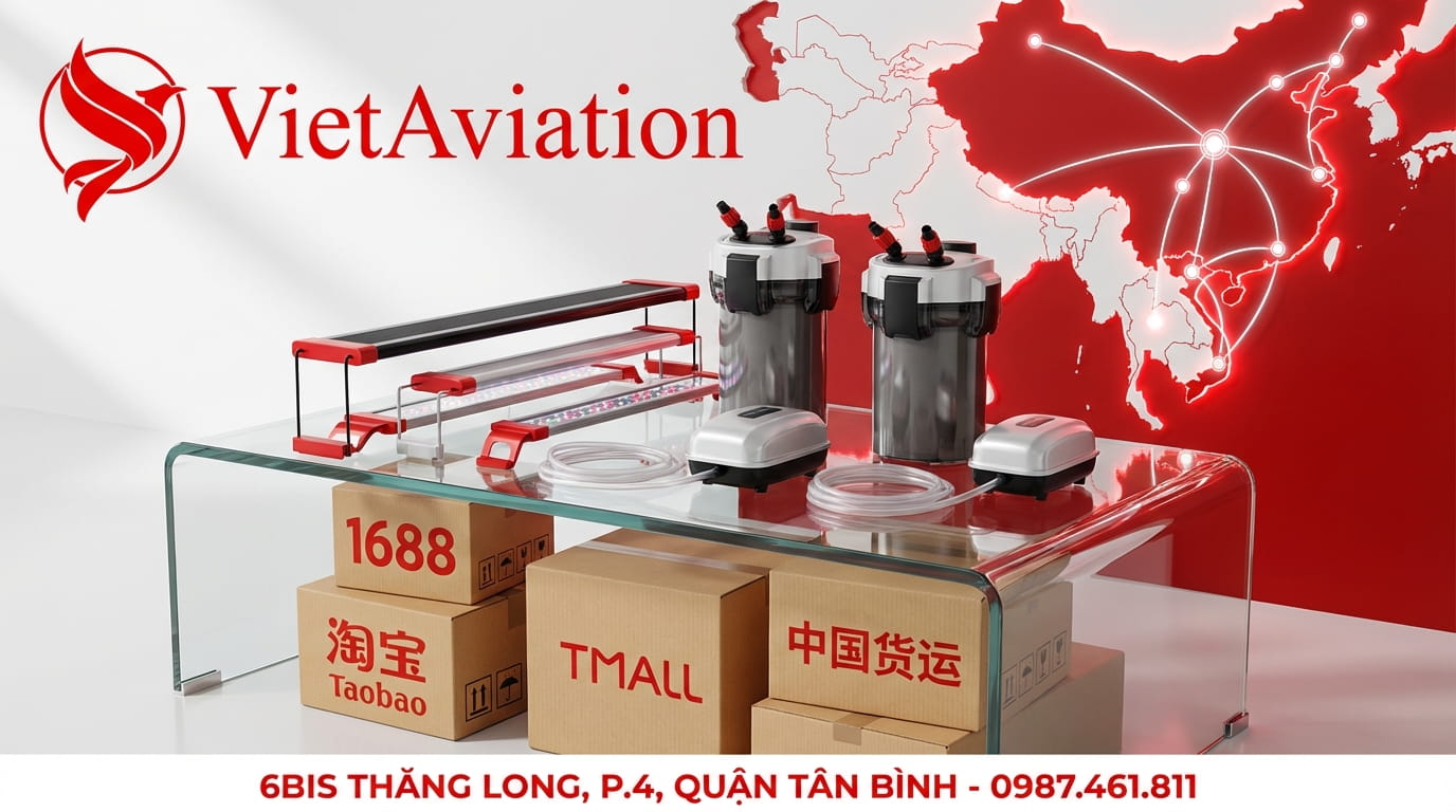 Lợi ích khi nhập phụ kiện cá cảnh từ Trung Quốc tại VietAviation