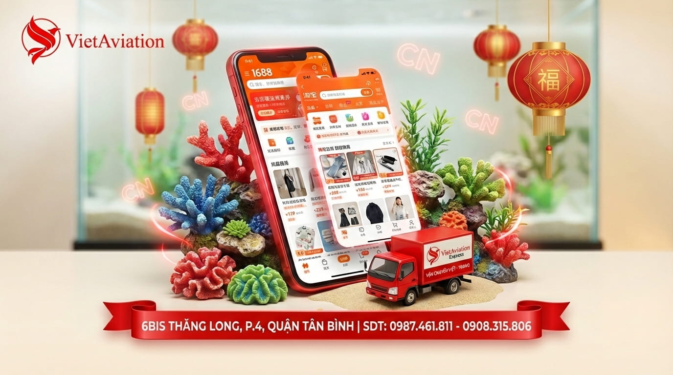 Các loại phụ kiện cá cảnh thường được nhập từ Trung Quốc