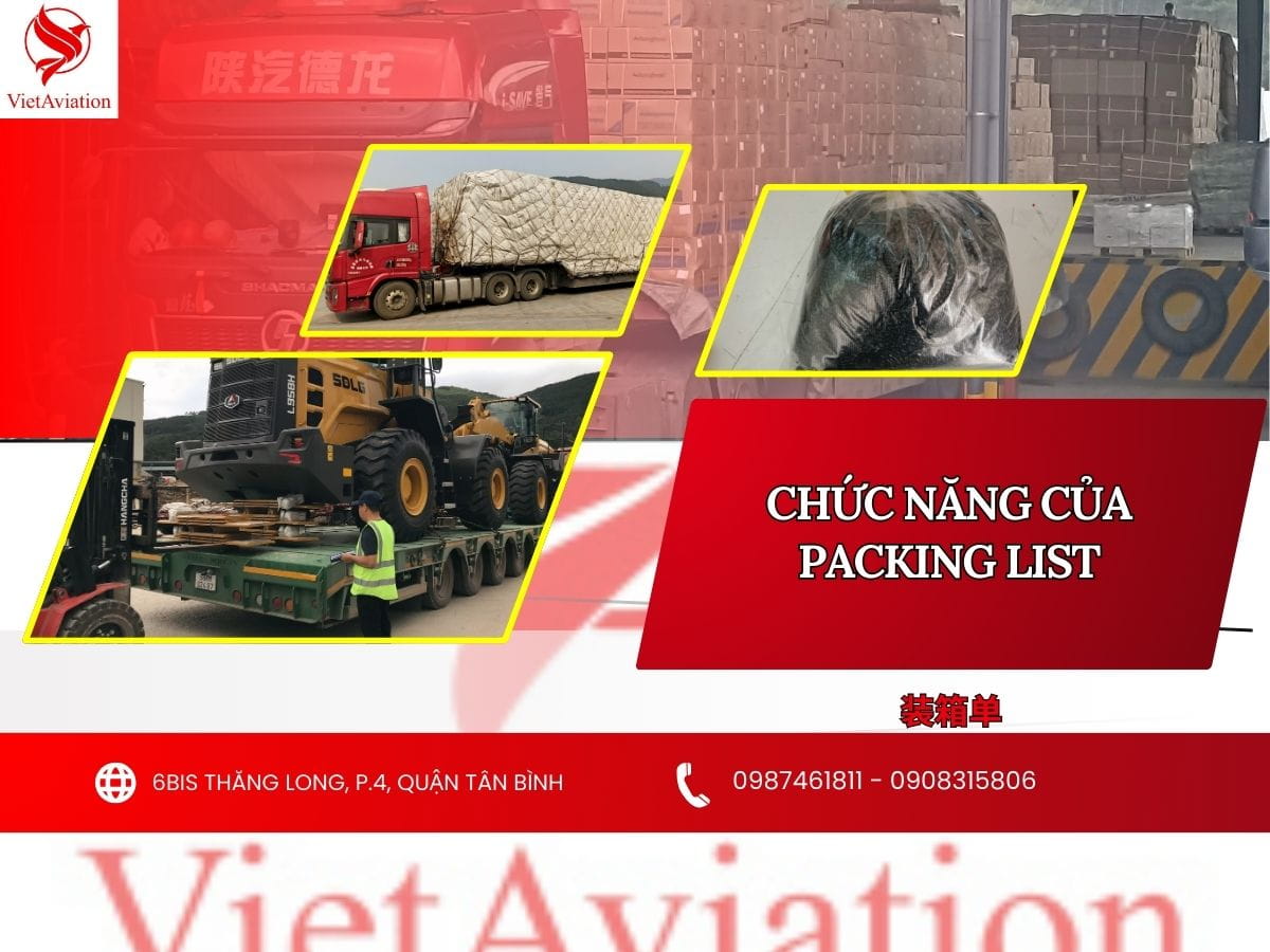 Chức năng của phiếu đóng gói hàng hóa