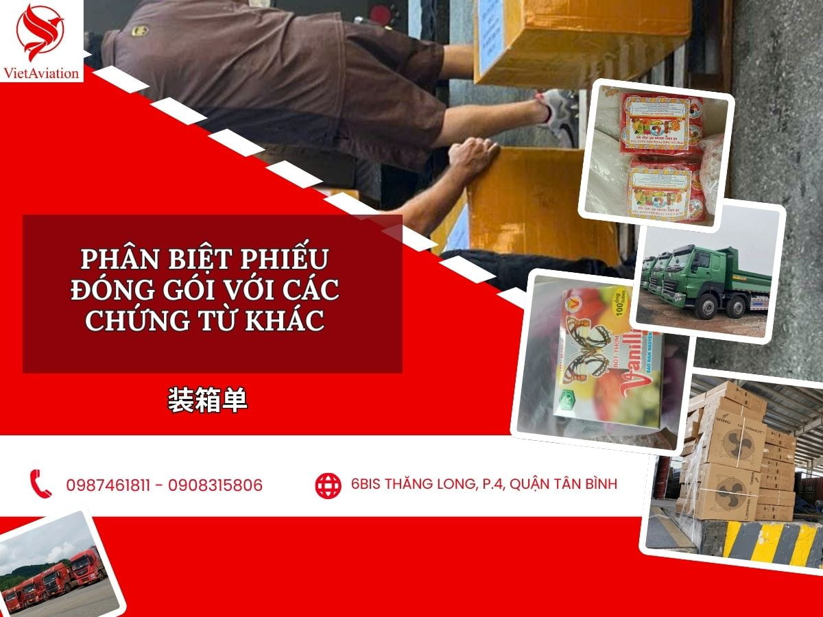 Cách nhận biết phiếu đóng gói với các chứng từ khác