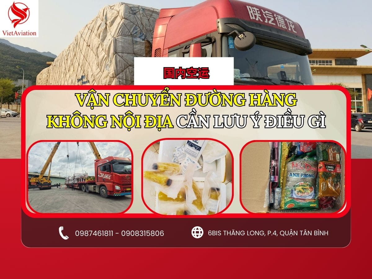 Vận tải đường hàng không nội địa cần lưu ý gì?