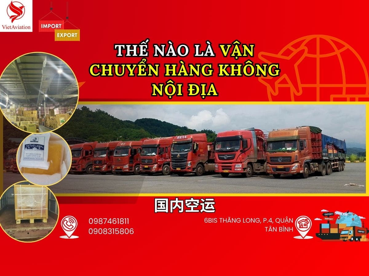 Khái niệm về vận chuyển hàng không nội địa