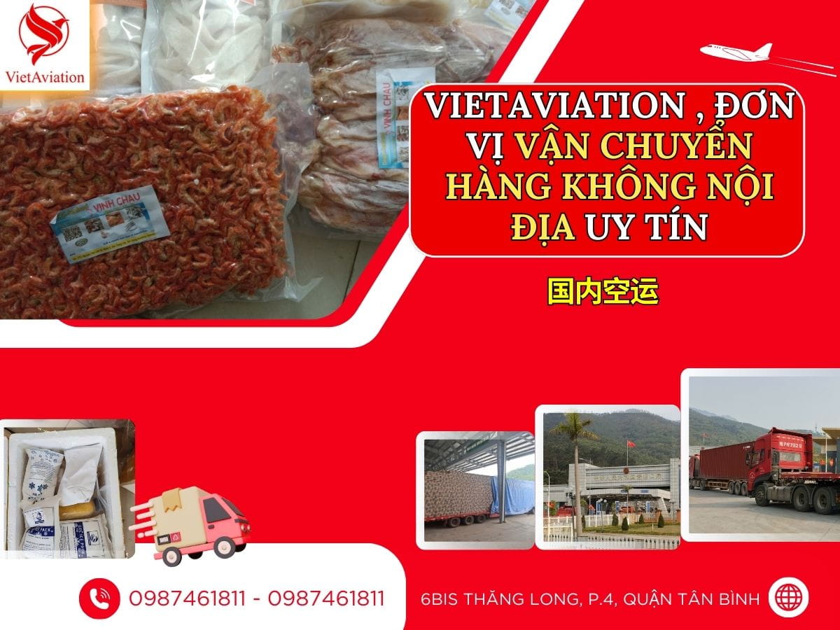 VietAviation , đơn vị vận chuyển hàng hóa đường hàng không nội địa uy tín