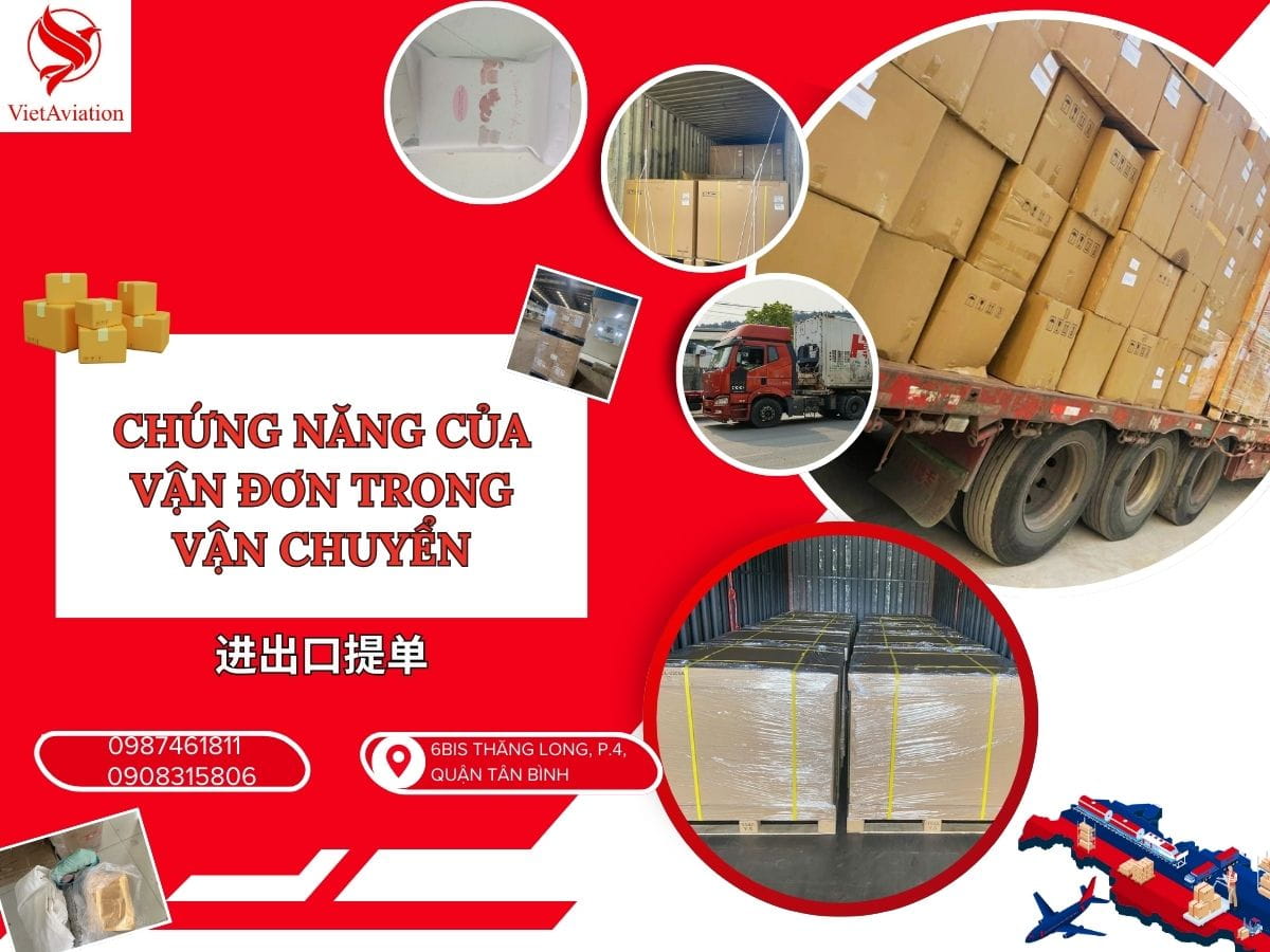 Chức năng của vận đơn khi tham gia xuất nhập khẩu