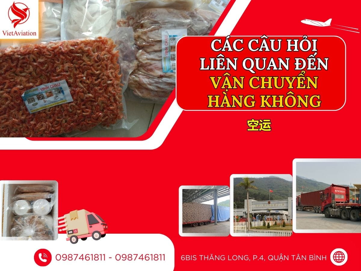 Giải đáp các câu hỏi về vận tải hàng không