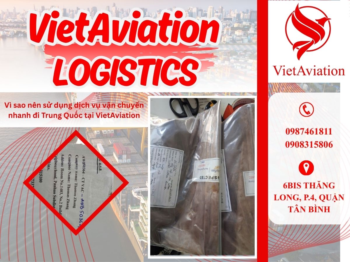 Vì sao nên sử dụng dịch vụ vận chuyển nhanh đi Trung Quốc tại VietAviation