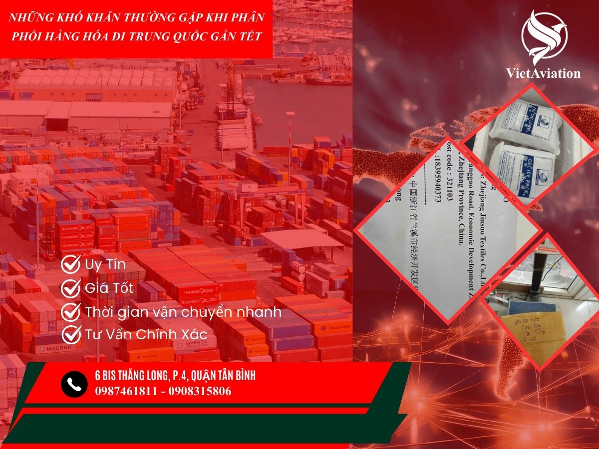 Những khó khăn thường gặp khi phân phối hàng hóa đi Trung Quốc gần Tết