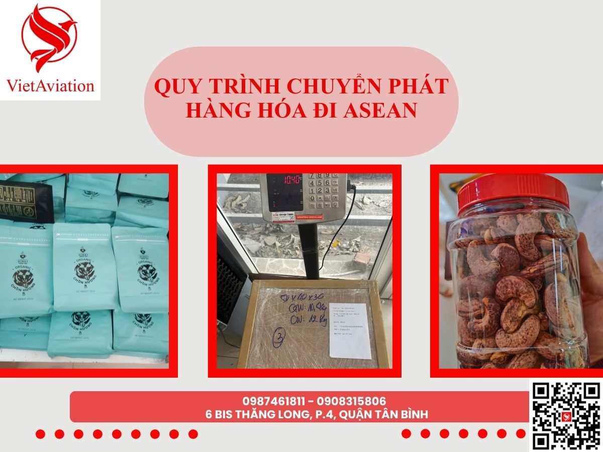 Quy trình chuyển phát hàng hóa đi ASEAN