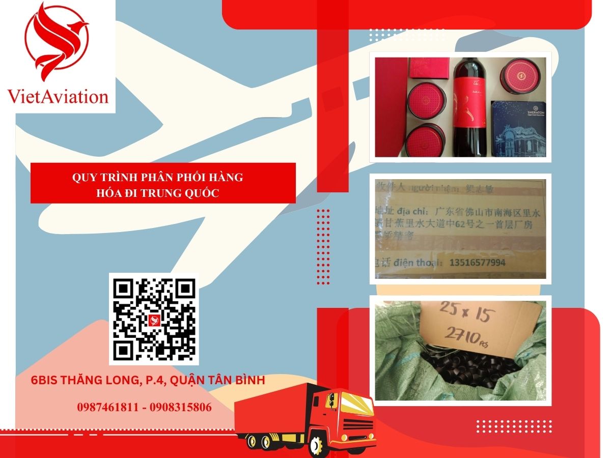 Quy trình phân phối hàng hóa đi Trung Quốc