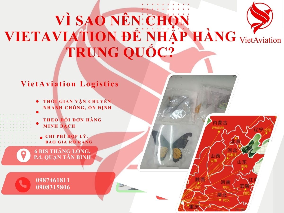  Vì sao nên chọn VietAviation để nhập hàng Trung Quốc?